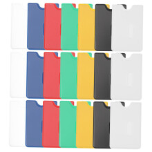 42pcs PVC ID Card Holder Sleeves Waterproof Durable Badge Protectors for Travel Business Events