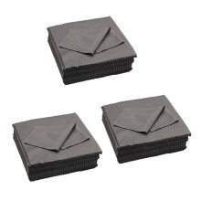 3X Chiffon de Nettoyage écran Fibre 19X20 cm, Gris, pour Toutes Les Smartphones et Tablettes - Display Cloth Clean - Screen Cloth