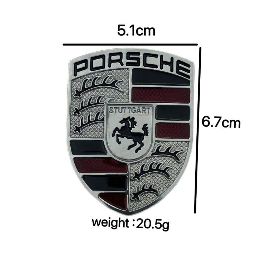 (Porsche Color) Suitable For Car Labeling, Ferrari Car Label, Metal Car Label, Lamborghini Label, And Lamborghini Label. Silver 4037248609739