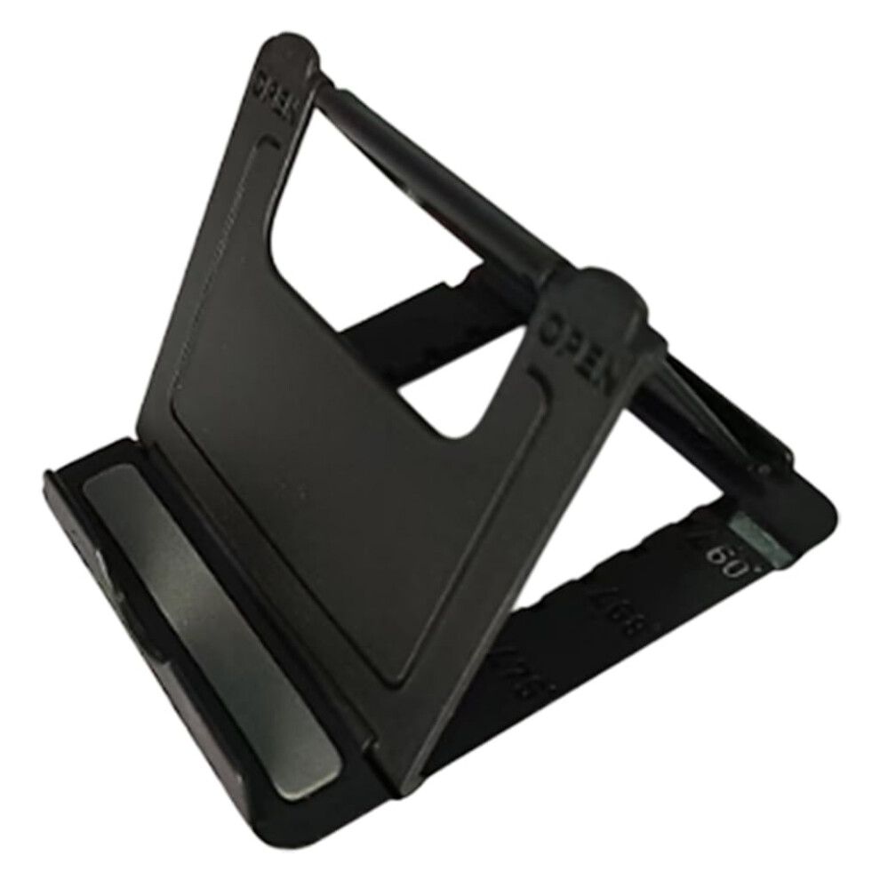 Adjustable Foldable Phone Stand And Tablet Holder, Shockproof Desk Mount, Multiple Angles Black 9169991081434
