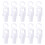 10Pcs Rotating Hanging Clips Windproof Secure Grip for Towels Curtains Hats Socks White 1