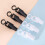 10Pcs Rotating Hanging Clips Windproof Secure Grip for Towels Curtains Hats Socks White 5