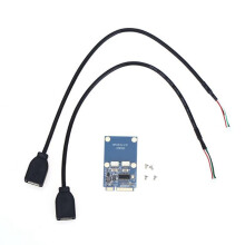 PCI-E PCI Express to Dual USB Adapter MPCIe to 5 Pin 2 Port USB2.0 Converter for Full/Half Height Card