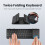 Foldable  Keyboard Tri-Folding Wireless Keyboard with Touchpad Rechargeable Keyboard for Windows IOS Android 8