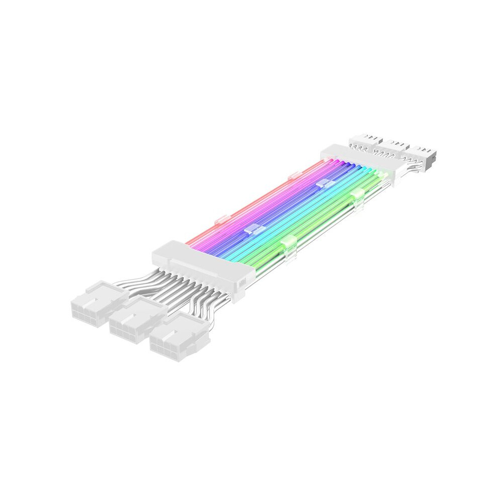 Pc Case Psu Extension Argb Cable Atx 3X8pin Pci-E Gpu Neon Color Argb Streamer Transfer Card Power Cable 6033767531719