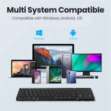Teclado DobráVel Teclado Sem Fio DobráVel com Touchpad Teclado RecarregáVel para Windows IOS Android