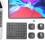 Wireless  Keyboard Phone Tablet Keyboard  Keyboard Mouse for   Android  White 3