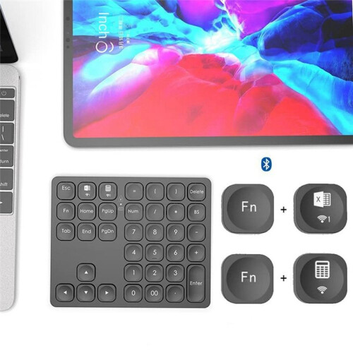 Wireless  Keyboard Phone Tablet Keyboard  Keyboard Mouse for   Android  White 2