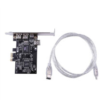 Carte Adaptateur PCIe 4  (3 X 6 Broches + 1 X 4 Broches) Firewire 800 IEEE 1394 Haute Vitesse 800 Mbps Câble 6 Broches Vers 4 Broches Gratuit