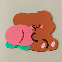 Cute Room Decor Cute Animals Mouse Pad Non Coaster Kawaii Coffee Cup Mat Waterproof Table Mat
