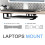 Under Table Laptop Holder Notebook Storage Bracket Stand Mount Desktop Organizer for Home Office Storage Holder Black 4