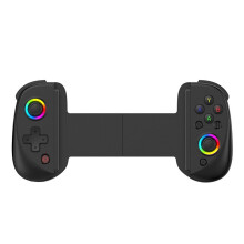 Controlador de Juegos TelescóPico D8 Controlador de Juegos MóVil con Luz RGB con VibracióN de 6 Ejes para Android IOS PS3 PS4 PC,A