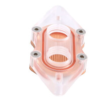 CPU Vattenkylningsblock Kylare Akryl Transparent South Bridge Northbridge Block för Dator CPU Block