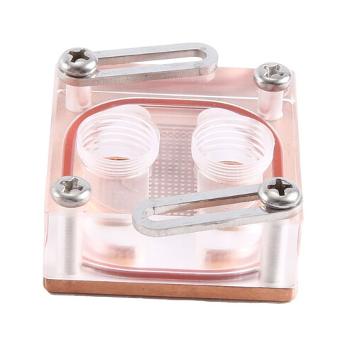 Front Hole CPU Water Cooling Block Cooler Acrylic Transparent South Bridge Northbridge Block for Computer CPU Block 1