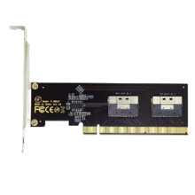 PCIe 4.0 X16 to 4 NVMe-Compatible Expansion Card PCI-E Gen4/3 SlimSAS 8I SFF8654 Card Adapter