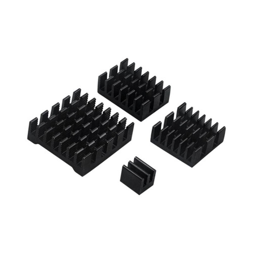 For Raspberry Pi 5 Heatsink CPU Fitting Design with Adhesive Backing Chip Thermal Conductivity Cooling Heat Sink Set,A