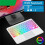 Teclado  Luminoso Colorido Transparente Teclado  Retroiluminado de 10 Polegadas Adequado para Tablets e Laptops Branco 5