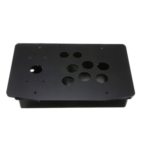 DIY Arcade Joystick Replacement Acrylic Panel Case Handle Arcade Game Kit Sturdy Construction Easy to Install Black 1