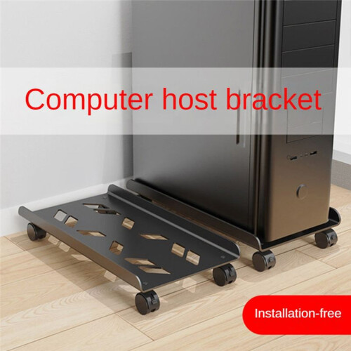 Adjustable Computer Tower Stand with Rolling Caster Wheels Mobile PC Holder Tower Stand Fit Most Computer Gaming PC 2