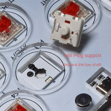 Arcade Joystick Hitbox Street Fighter Controller Fight Stick Game Controller Mechanische Taste für PC/PS4/, GrüN