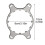 CPU Cooler Fan Bracket Heatsink Holder Accessories Computer Back Plate Replacement Cooling Support Heatsink for AM4 AM5 7