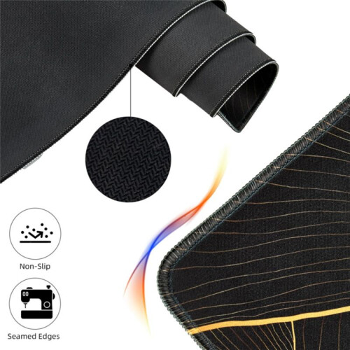 Mouse Pad Gaming Mouse Pad Desk Pad Long Computer Keyboard Mouse Mat Mousepad with Non-Slip Base and Stitched 1