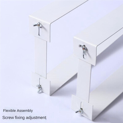 1 Set Under Desk PC Mount Bracket for Computer Case Computer Mainframe Hanger Host Box Stand Bracket Rack White 1