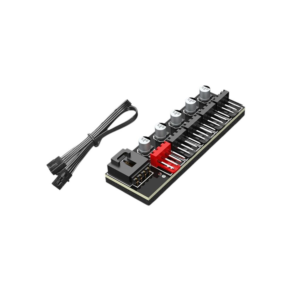 5 Port Desktop Pc Cooler Cooling Fan Hub Pwm Splitter Controller Adapter 1 To 5 Fan Hub For 4 Pin Pwm Fan 6031075245427