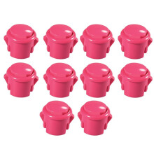 10 Botones Arcade de 30 mm, Responsivos, para Entusiastas de los Videojuegos, Color Rosa.