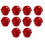 10 Pcs Arcade Buttons 30Mm Responsive Arcade Buttons for Gaming Enthusiasts Red 1