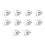10 Pcs Arcade Buttons 24Mm Responsive Arcade Buttons for Gaming Enthusiasts White 1