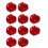 10 Pcs Arcade Buttons 30Mm Responsive Arcade Buttons for Gaming Enthusiasts Red 3