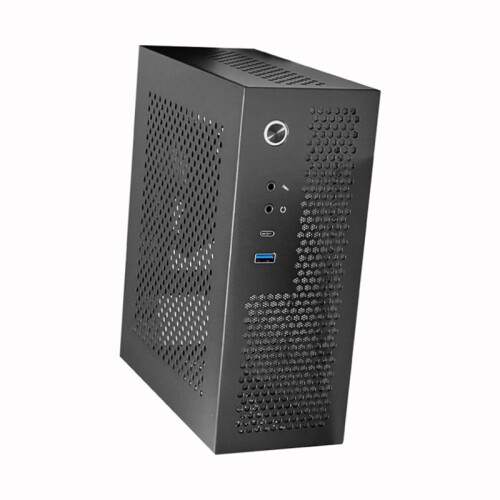 A09 HTPC Computer Case  ITX Gaming PC Chassis Desktop Chassis USB3.0 Type-C Computer Case Home Computer Case Black 1