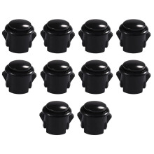 10 St Arkadknappar 30 mm Responsiva Arkadknappar för Spelentusiaster Svarta