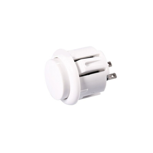 10 Pcs Arcade Buttons 24Mm Responsive Arcade Buttons for Gaming Enthusiasts White 1