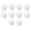 10 Pcs Arcade Buttons 30Mm Responsive Arcade Buttons for Gaming Enthusiasts White 1