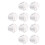 10 Pcs Arcade Buttons 30Mm Responsive Arcade Buttons for Gaming Enthusiasts White 3