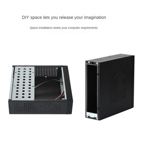 M06  Desktop Case -ITX PC Chassis Versatile and Efficient Industrial Control Case with Telescopic Foot Stand 1