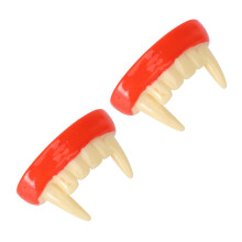 Halloween Vampire Teeth with Realistic Zombie Look, Moldable Fit, Reusable for Adult Costume Party