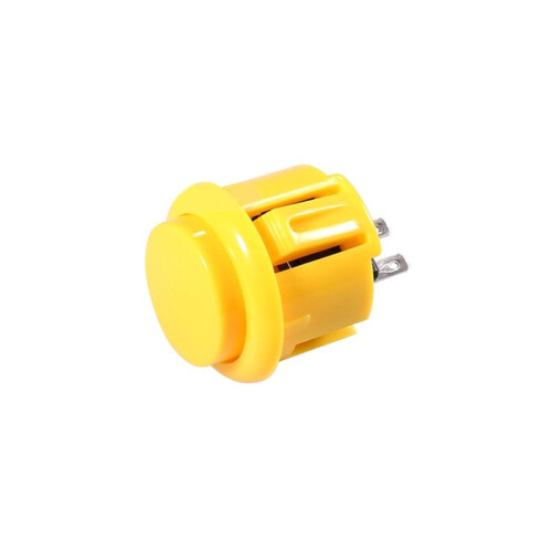 10 Pcs Arcade Buttons 24Mm Responsive Arcade Buttons for Gaming Enthusiasts Yellow 1