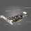 PCI-E 2.0 X4 USB3.0 Expansion Card Adapter 4  USB 3.0 Hub Adapter External Controller PCI Express Card for Desktop 2