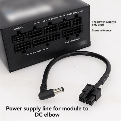 Module Power Supply PCIE 8PIN to  Cable DC5525 Elbow Power Supply Cable Only for  Module Power Supply 1