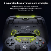 Controlador Inalámbrico Tarantula Pro para PC, Joystick TMR, NFC, Giroscopio de 6 Ejes, Diseño Conmutable, 9 Botones Asignables.