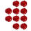 10 Pcs Arcade Buttons 30Mm Responsive Arcade Buttons for Gaming Enthusiasts Red 2