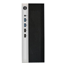 -ITX-Computergehäuse, HTPC-Gehäuse mit 4-Fach-USB-Unterstützung, 1U-Netzteil, Kompatibel mit -ITX-Motherboard