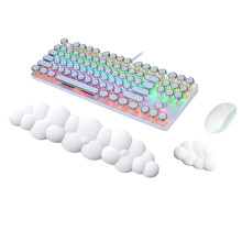 Cloud-Handgelenkauflagen-Pad-Set, Tastatur-Handgelenkauflage, Maus-Handgelenkauflage, Memory-Schaum, Handballenauflage für Tastatur und Maus,