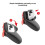 2 Poignées pour  2  Manette, Poignée de Jeu, Étui pour  2 Manette A 6