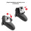2X Hand Grips Case for  2  Controller Gamepad Handle Hand Grip Game Handle Hand Grip Case for  2 A 2