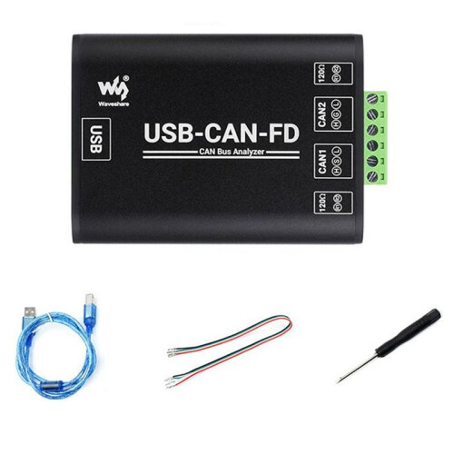 Waveshare USB to CAN FD Adapter Industrial CAN/CAN FD Bus Data Logic Analyzer for Enhanced Communication USB-CAN-FD