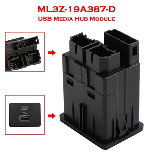 USB Type-C Multimedia Interface Module ML3Z-19A387-D ML3Z-14F014-AB LB5Z-19387-C voor  F-150 Expedition Bronco 1